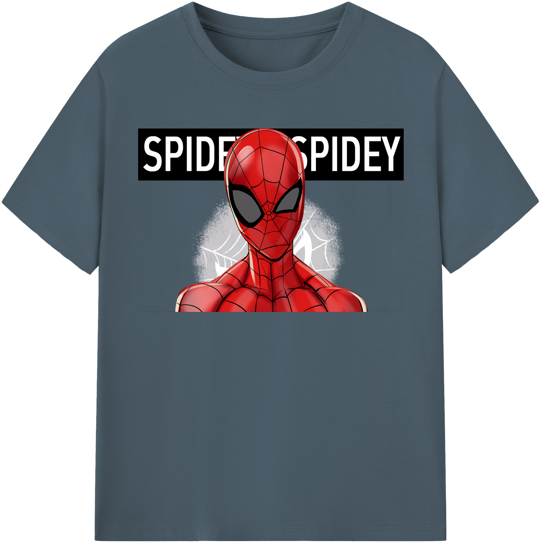 （画像用） Spider Man スパイダーマン 綿100％半袖Tシャツ（フロントプリント）